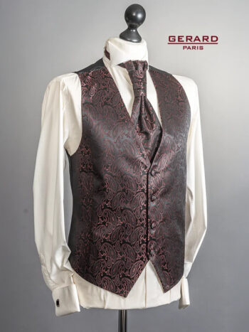 Bordeaux Noir - Dark Paisley Waistcoat