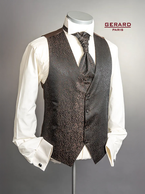 Edinburgh Brown - Textured Elegance Waistcoat