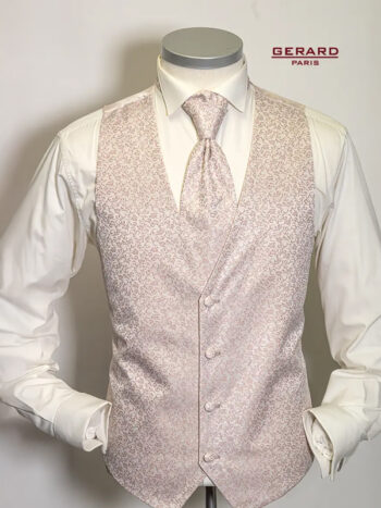 Gerard Paris Light Pink Floral Wedding Vest ALC 2
