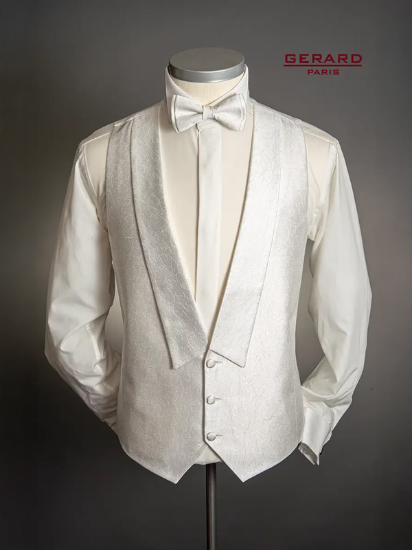 Rome Ivory Tailcoat Vest